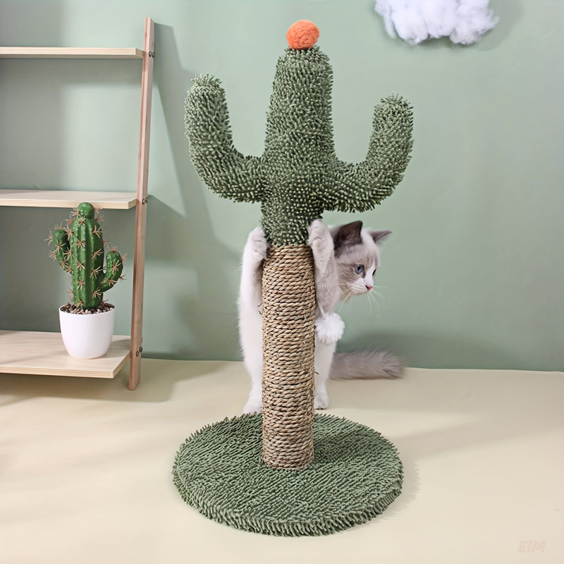 Cadeau de Noël et d'Halloween, griffoir durable pour chat Cactus