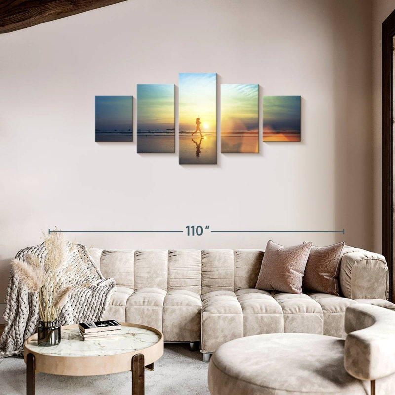 Sunset Running, 34" H x 74" W