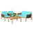 Acacia 4 - Person Patio Conversation Set with Cushions-1881745671