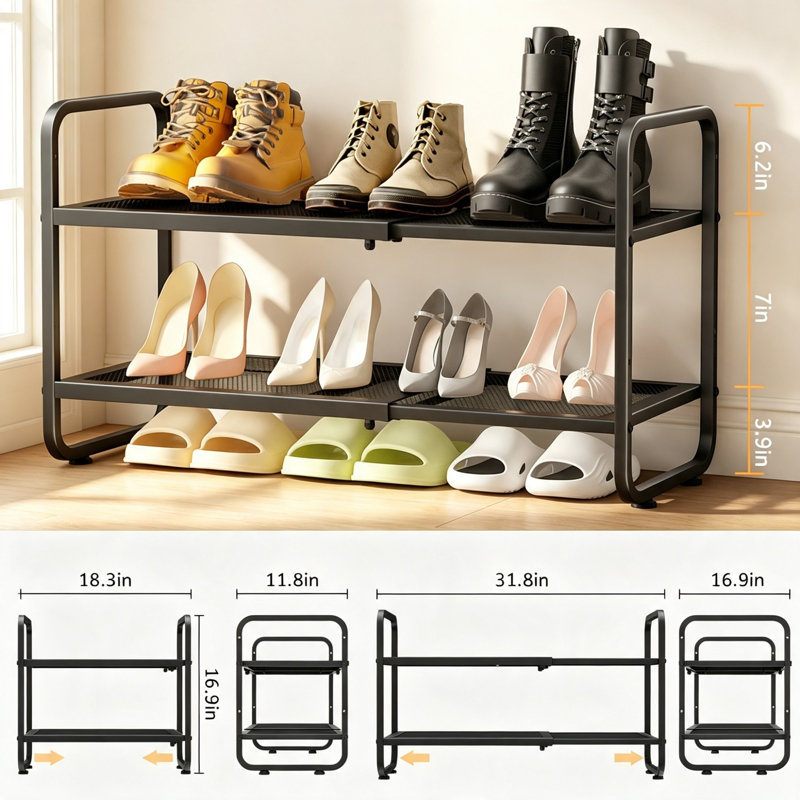 8 Pair Shoe Storage