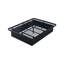 Grand lit moderne en métal, hauteur de 16 pouces, stable pour cadre de lit confortable, noir, chic