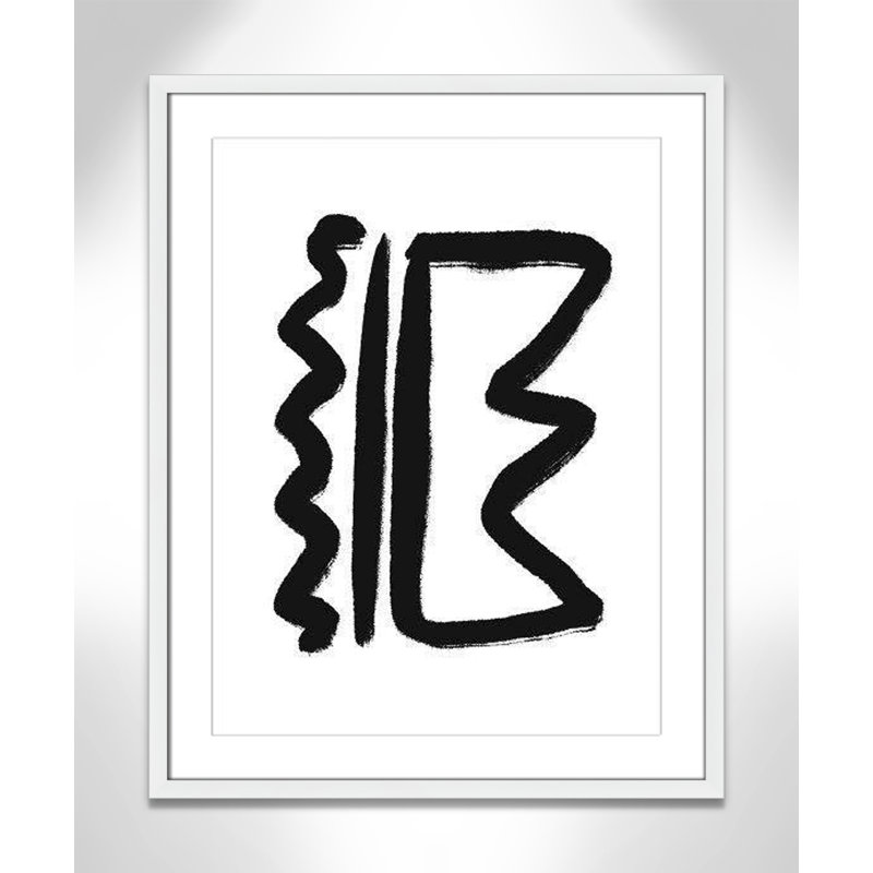 «Line Dessin Collection Royals» sur papier par Leah Straatsma, reproduction, H 29,5 po x l 23,5 po x P 0,01 po