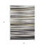 Tapis intérieur lavable rayé gris 5 pi x 8 pi