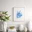 Azure Ocean Herbarium 8' Framed Graphic Art Print on Glass