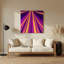 Gradient Abstract 84, art mural en métal mauve-1688357521
