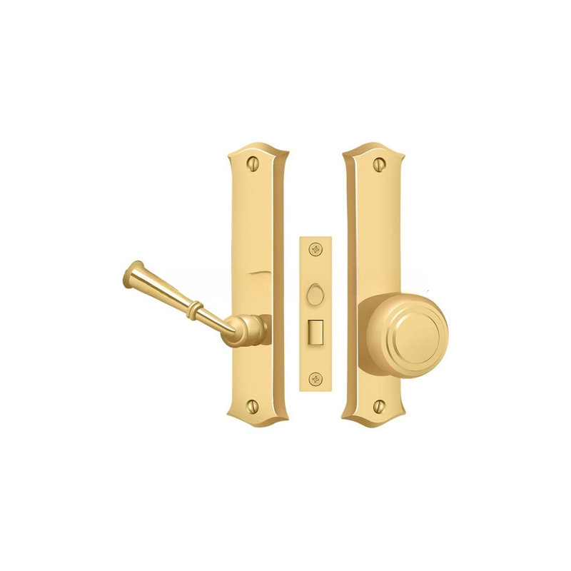 Deltana SDL688U3 Storm Door Latch, Classic, Mortise Lock in Polished Brass, PVD Polished Brass