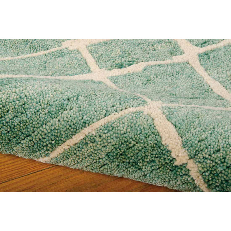 Leatherhead Wool Abstract Indoor Rug, Rectangle 5'6" x 8'6"