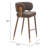 Brew Barstool Brown & Walnut