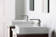 Vox® Vitreous China Rectangular Vessel Bathroom Sink with Overflow