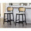 Tabouret de comptoir en bois massif de 25,5 po Azarah-2051142294-2051142280