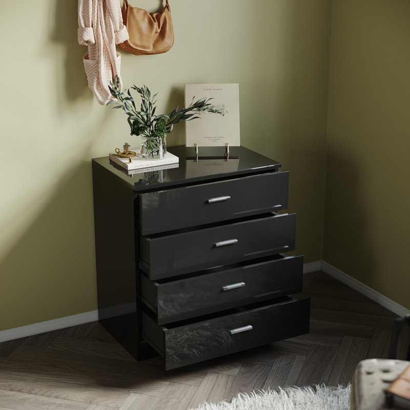 Shalicia Rectangle Accent Cabinet, Black