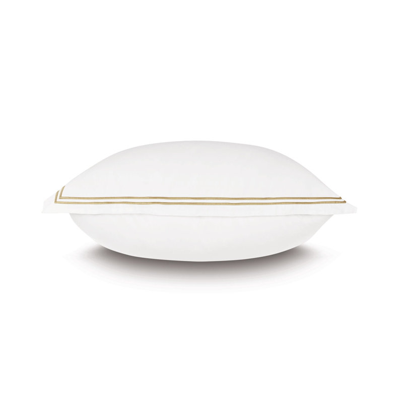 Taie décorative Enzo, Européen, Blanc / antique