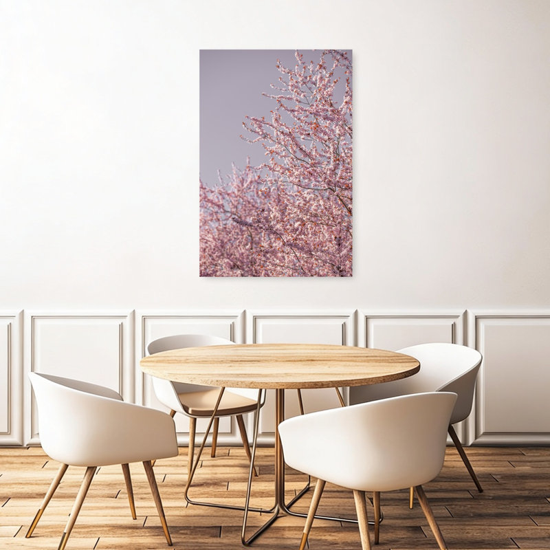 Fleurs de cerisier rose, 48" H x 32" W