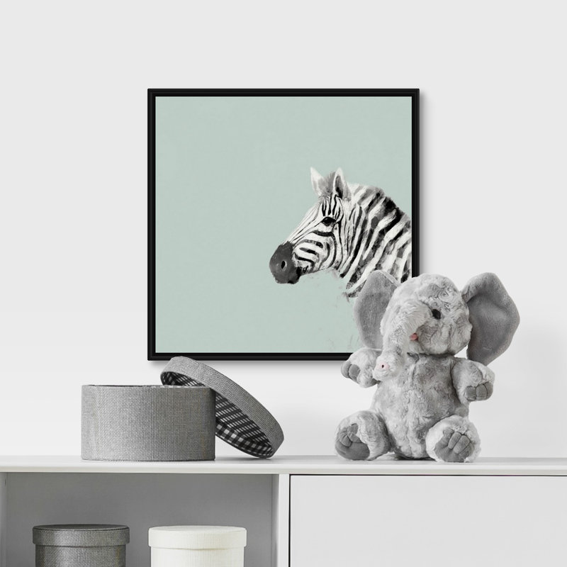 Art sur toile pop safari ii Siciliano, H 16 po x l 16 po x P 1,75 po, Cadre flottant noir