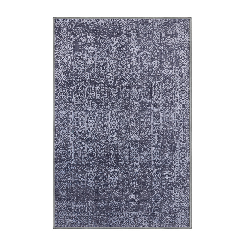 Tapis oriental bleu / blanc, Rectangle 4 pi x 6 pi