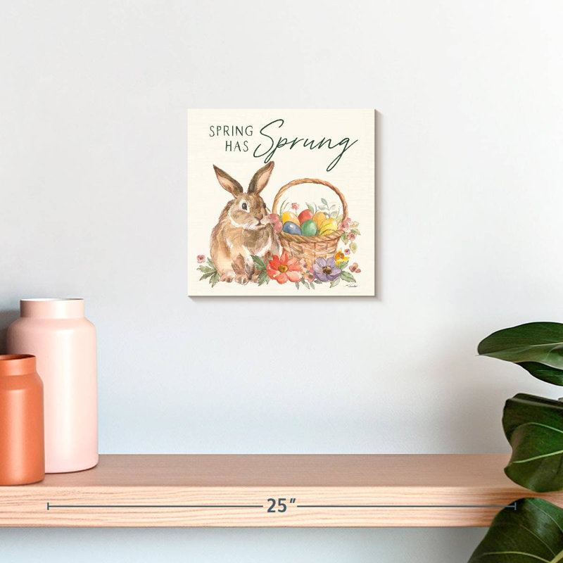 Lelend Joyeuses Pâques I Pineneedle du printemps, H 10 po x l 10 po