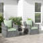 Coussins de chaise d'extérieur avec dossier pour patio de jardin, gris clair-559771297