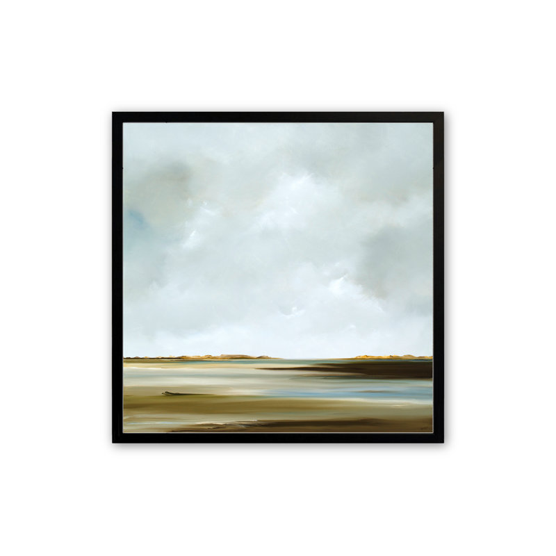 Jetmore Passages of Calm par Rick Fleury - peinture encadrée, H 12 po x l 12 po x P 1,25 po, Noir satiné