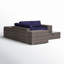 Ensemble de conversation modulaire avec coussins 8 pièces Demarest-384191210
