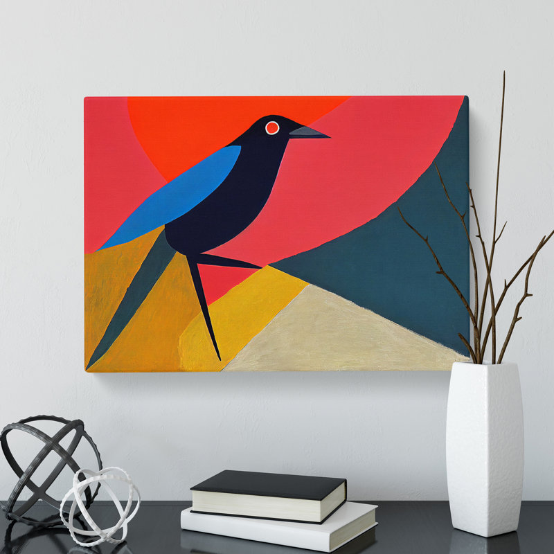 Boundless Abstract Bird - Wrapped Canvas, 35cm H x 50cm W x 3cm D