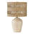 Boho Style Ceramic Rattan Table Lamp For Living Room/Bedroom/Entryway Console/Decorative Supplements With Rattan Accent