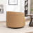 Tybias Faux Leather Swivel Barrel Chair-94926784