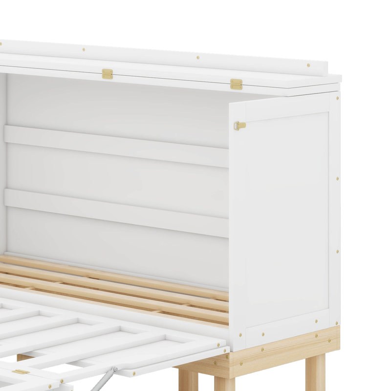 Grand lit escamotable, Blanc