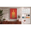 Golden Flame Minimalist - Wrapped Canvas-1386672231-1386672230