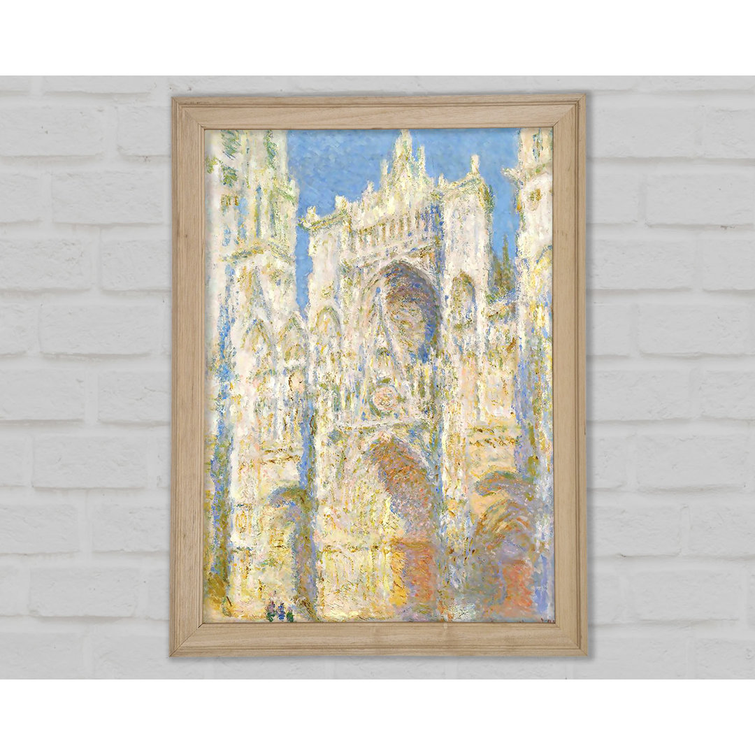 Monet Kathedrale von Rouen im Sonnenlicht - Druck