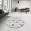 Gris clair géométrique/Tapis décoratif gris-1105529387