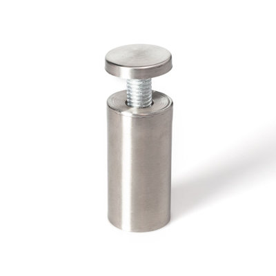 For PVC, Glass and Acrylic Sign Standoff Wall Anchors and Screws 4 Piece Pack for Heavy Signs