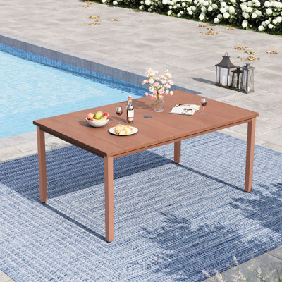 Rectangular Outdoor Patio Dining Table