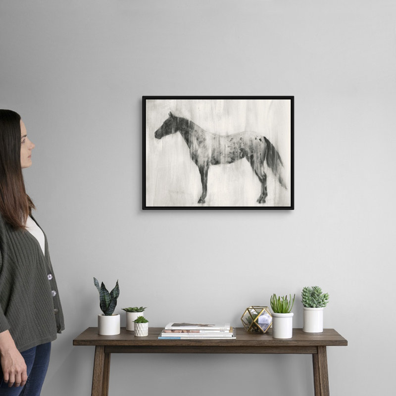Art mural Appaloosa Study II, H 20 po x l 26 po x P 2 po, Toile avec cadre noir