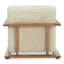 ECKERSLEY LOUNGE CHAIR CREAM FAUX FUR-336094719