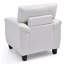 Chaise d'appoint de style moderne en blanc