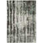 Tapis argenté tissé à plat à la main à motif abstrait Zowie-23203206
