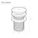 Lisse Concrete Bathroom Sink Non-Overflow Pop Up Drain 