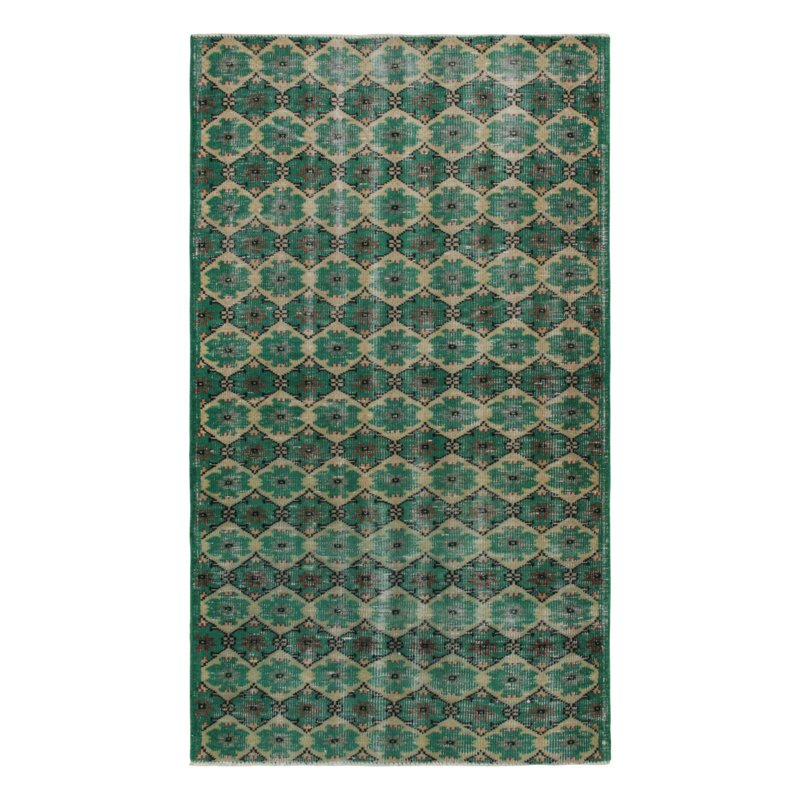 One-of-a-Kind Rectangle 3'8" X 6'4" Hand Knotted Area Rug, Rectangle 3'8" x 6'3"
