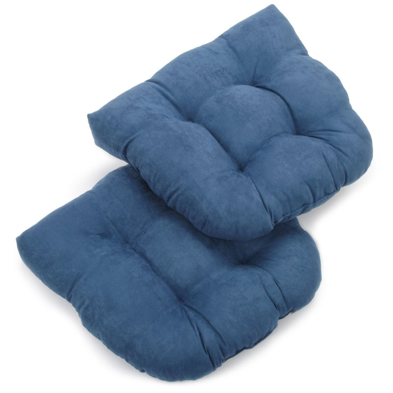 Outdoor 5'' Seat Cushion, Indigo, Microsuede