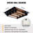 Jylisa Modern Industrial Black Rectangle Flush Mount Light for Hallway and Corridor