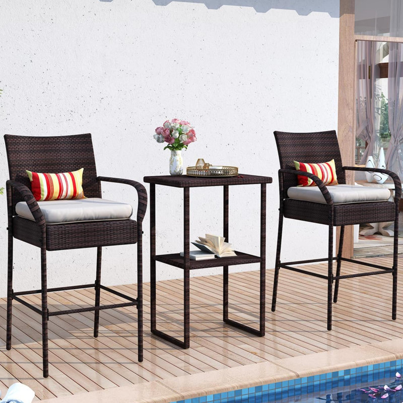 Vefa Metal Bar Set, Brown