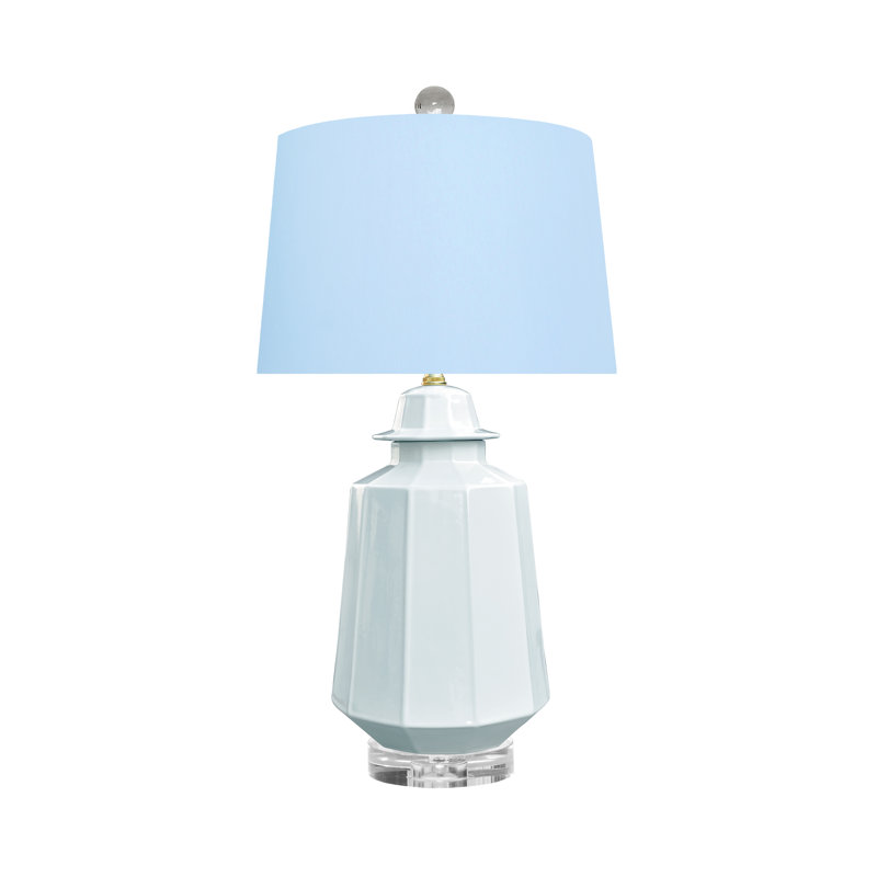 PORCELAIN CLOUD BLUE VASE LAMP