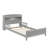 Marquece Wood Bed with Bookcase Headboard and LED Motion Sensor Light-115684234-115684236