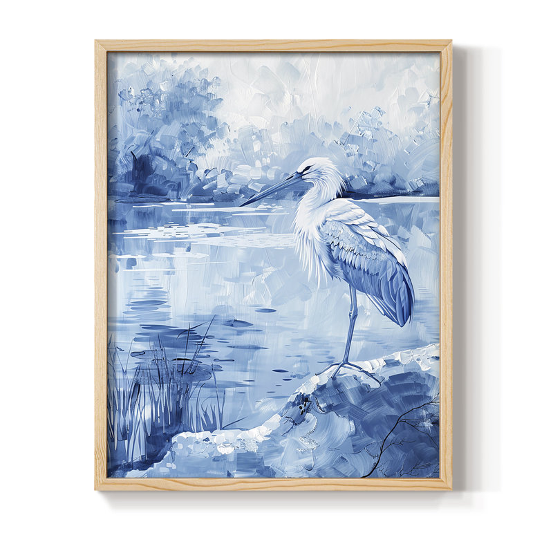 ANIMALS Series C, reproduction encadrée - bois massif, H 30 po x l 24 po, Naturel