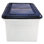 Boîte de rangement de rangement pour fourre-tout avec couvercle, lettre, plastique