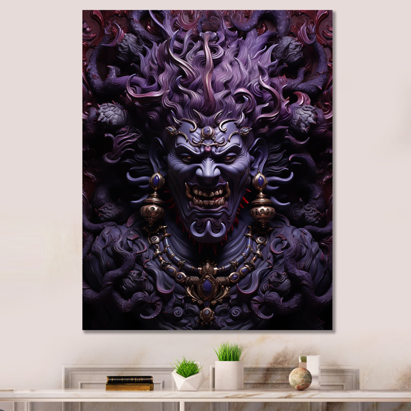 L'hindouisme Ravanas Radiant Evil - impression, Toile tendue, 32" H x 24" W