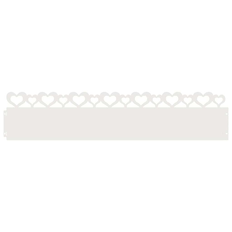 22cm H x 103cm W Steel Hardware, White