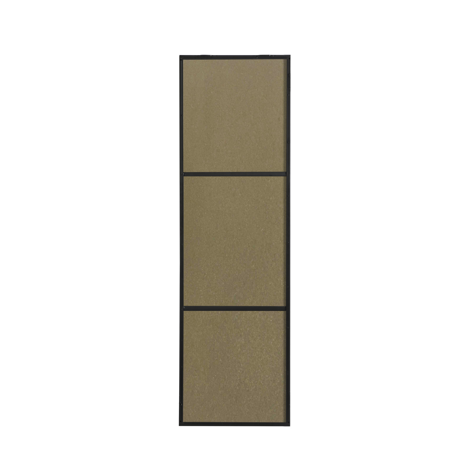 Sabine Metal Rectangle Wall Mirror, 60" x 18", Black