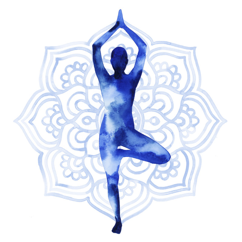Yoga Flow III by Grace Popp - Wrapped Canvas Print, 76cm H x 76cm W
