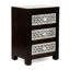 Table de chevet 3 tiroirs Mango Wood